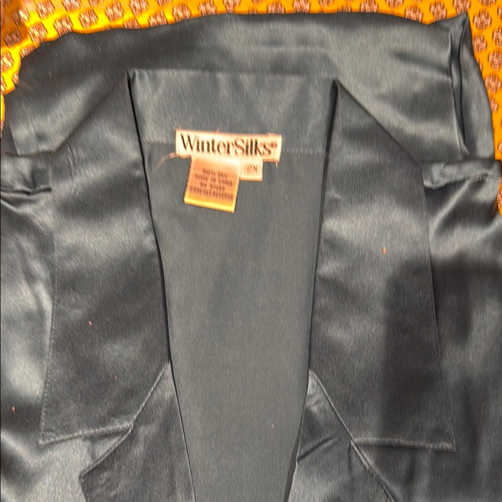 WinterSilks Teal 100 Silk Comfortable Sleep Shirt